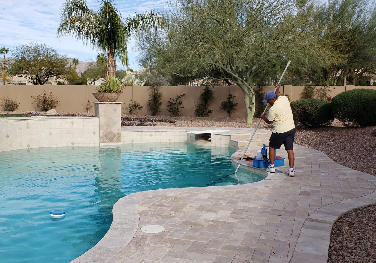 Pool Service Companies business owner using ReviewWheel, with review automation built for pool service companies home service businesses.