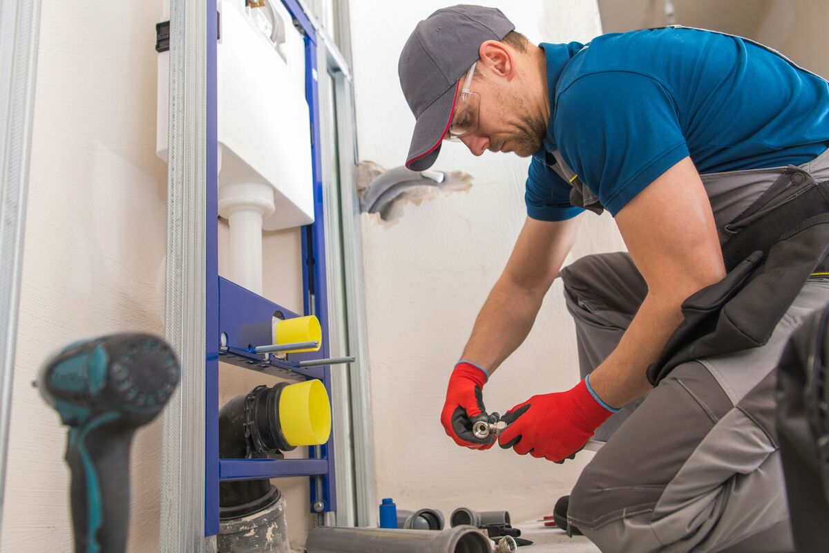 Plumbers business owner using ReviewWheel — review automation built for plumbers home service businesses.