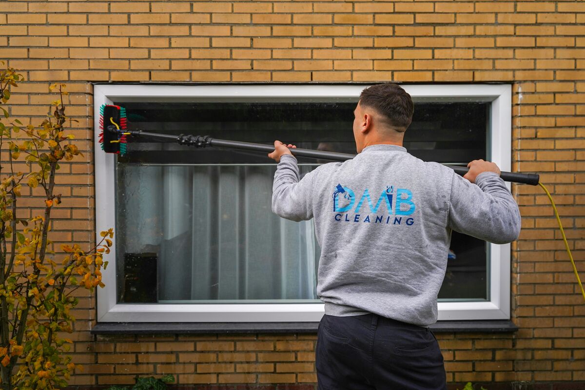 Window Cleaning business owner using ReviewWheel — review automation built for window cleaning home service businesses.
